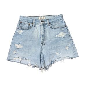 Madewell The MomJean Short Light Wash